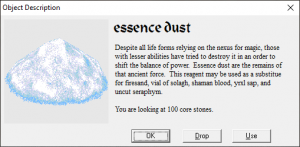 Essence dust